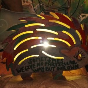Illuminated decorative porcupine